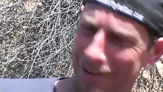 Black MILF with huge jugs runs into a horny group of guys and gets hardcorte gang bang