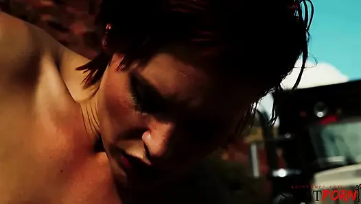Jayme Janes Heats Up The Desert With Sex And Cum Swallowing