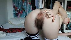 Girl Shows Off Hairy Body