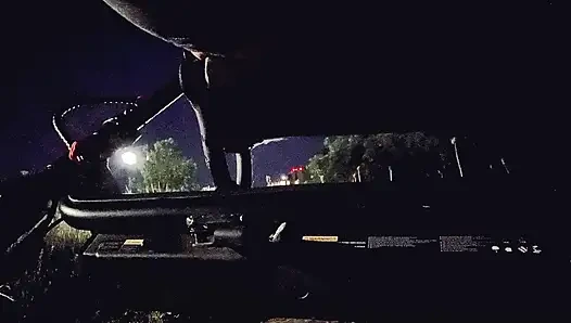 Pissing in public on my scooter
