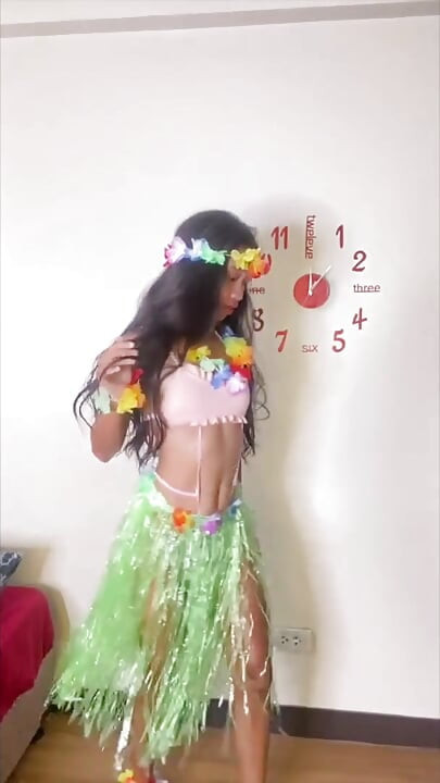 Hawaiianer strip-dance