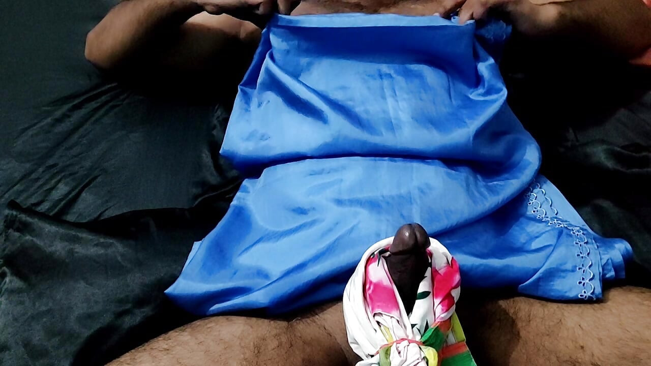 Cetim seda punheta pornô - Satin blue Saree Fuck of Bhabhi (154)