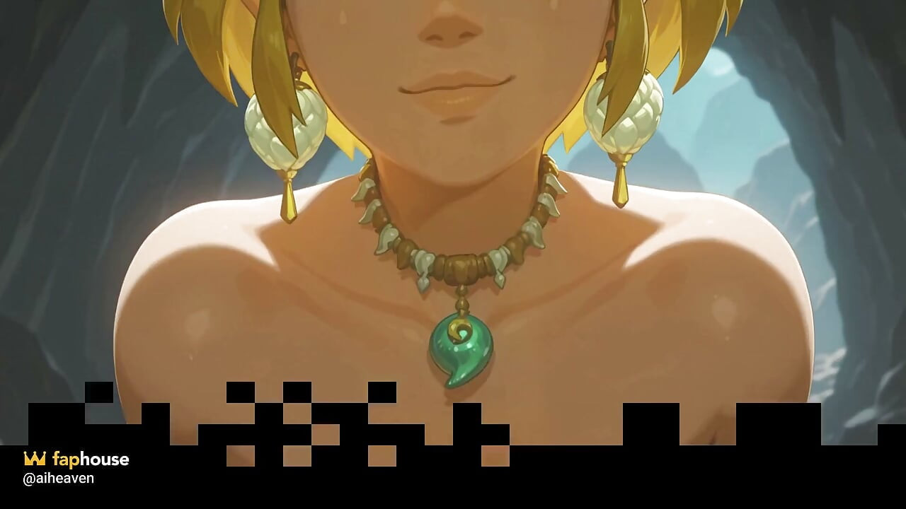 Линк находит Zelda в пещере и трахается с ней, чтобы выйти! Легенда о Zelda, 3D хентай история