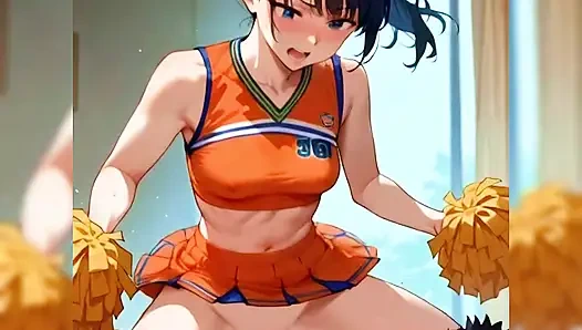 Schöne cheerleaderin mit kleinen titten und einem perfekten körper wird von ihrem trainer nach einem spiel gefickt