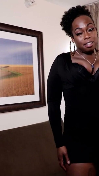 BLACK-TGIRLS: A Very Juicy Black Cherry | Clip 1