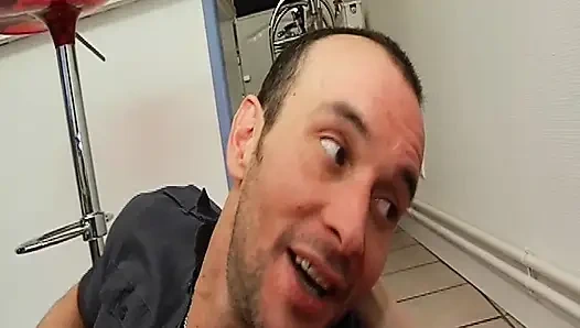 French Office Secretary Got Cum All Over Her Glasses