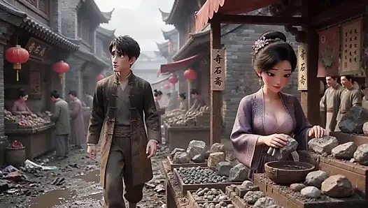 Got Superpower on Street Then Fucked Asian Woman from Market