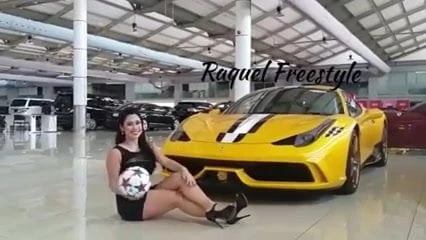 Raquel Benetti Shows Off Her Awesome Balls Skills in Heels