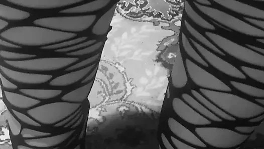 Black gothic socks