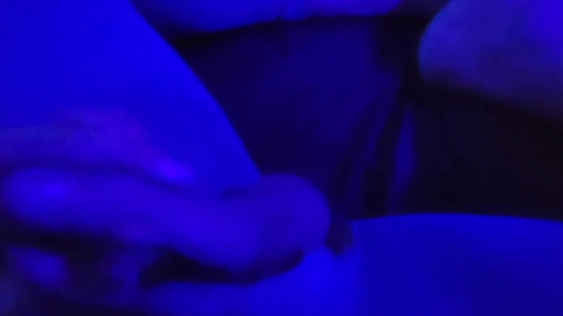 Stroking fat cock