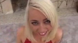 hot blonde takes the fuck test