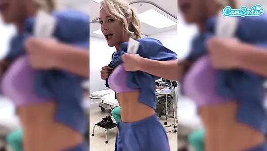 Fit MILF Nurse Gets Fired for Masturbating in the Hospital