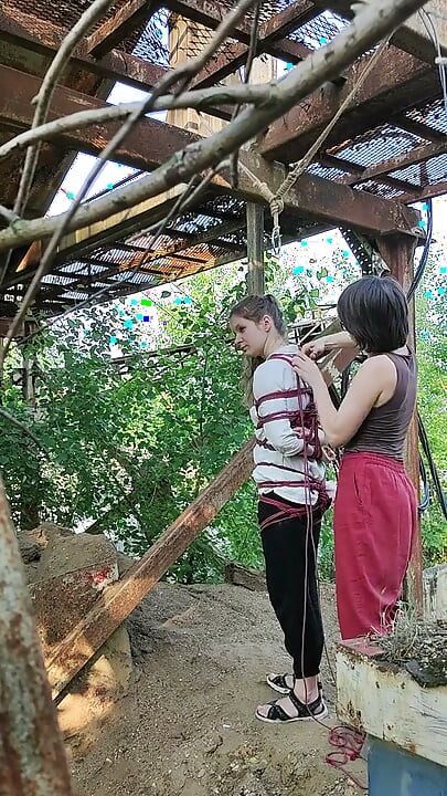 Shibari Princess Goes Outside