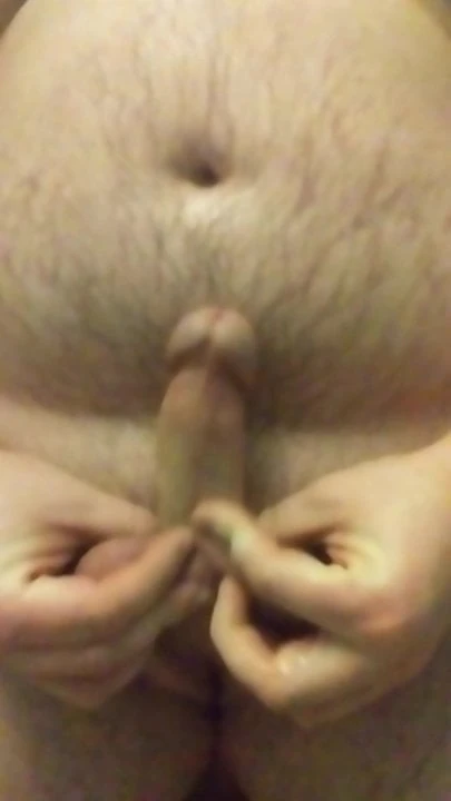 Little cock cums in shower