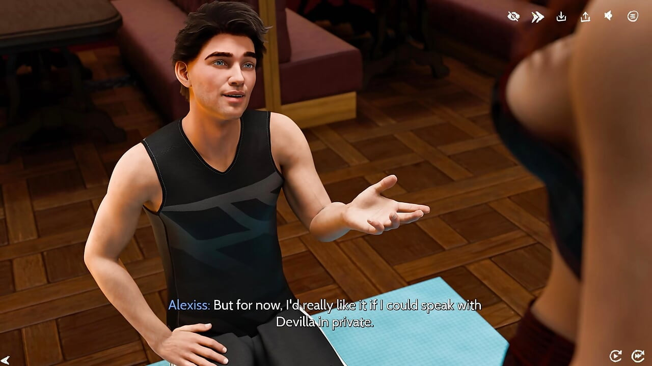 Ο Alexis νομίζει ότι είναι απλά γιόγκα μέχρι που η Devilla τον οδηγεί σε ένα δωμάτιο για ένα πιο βρώμικο ιδιαίτερο μάθημα