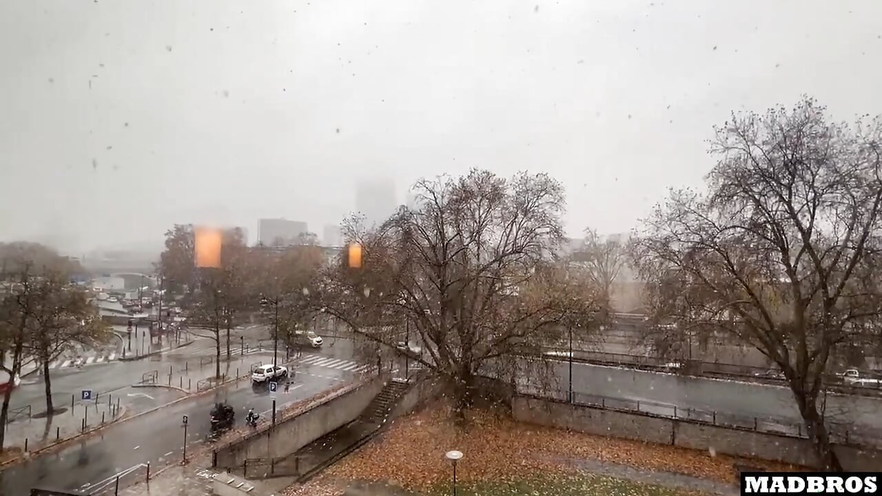 A Beautiful French Girl Gets Fucked In The Snow In Paris !!!