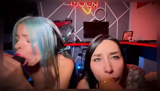 POV Orgy with BBC Dildos and Two Very Horny Lesbians - Sweetkimmi