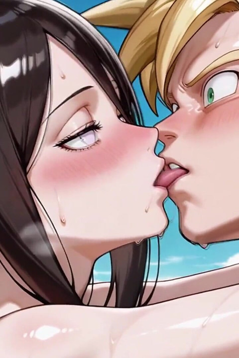 Goku - Ssj (db) X Hanabi (naruto)
