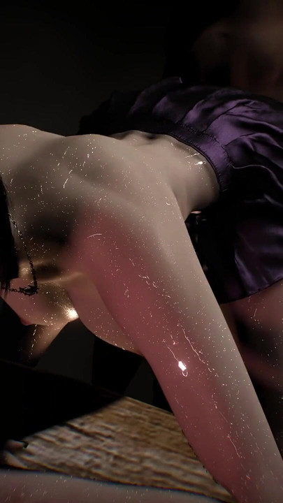 A naked girl is dancing with her huge tits and buttocks | Clip 1