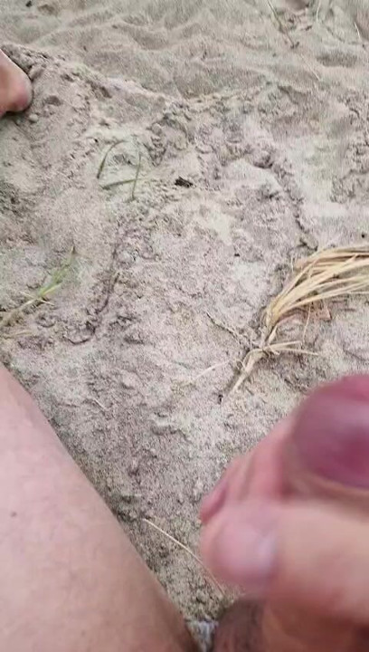 Beach FKK Solo Masturbation