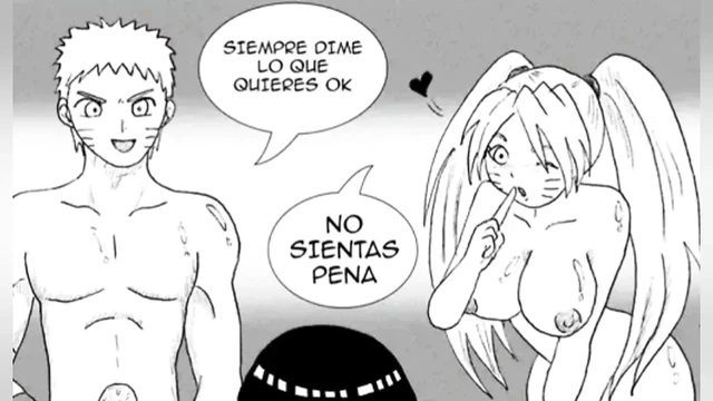 I can resist that big penis inside me - comic