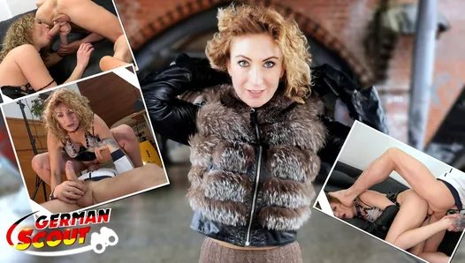 Scout allemand - Julia, Ukrainienne mature, se fait draguer à Berlin et baiser pendant le casting