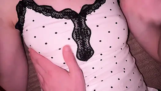 Stepbrother's wife squirting after orgasm, I fucked her tight pussy