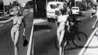 Madonna naked on the street