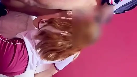 College Girl Sneaks Out of College with Her Boyfriend