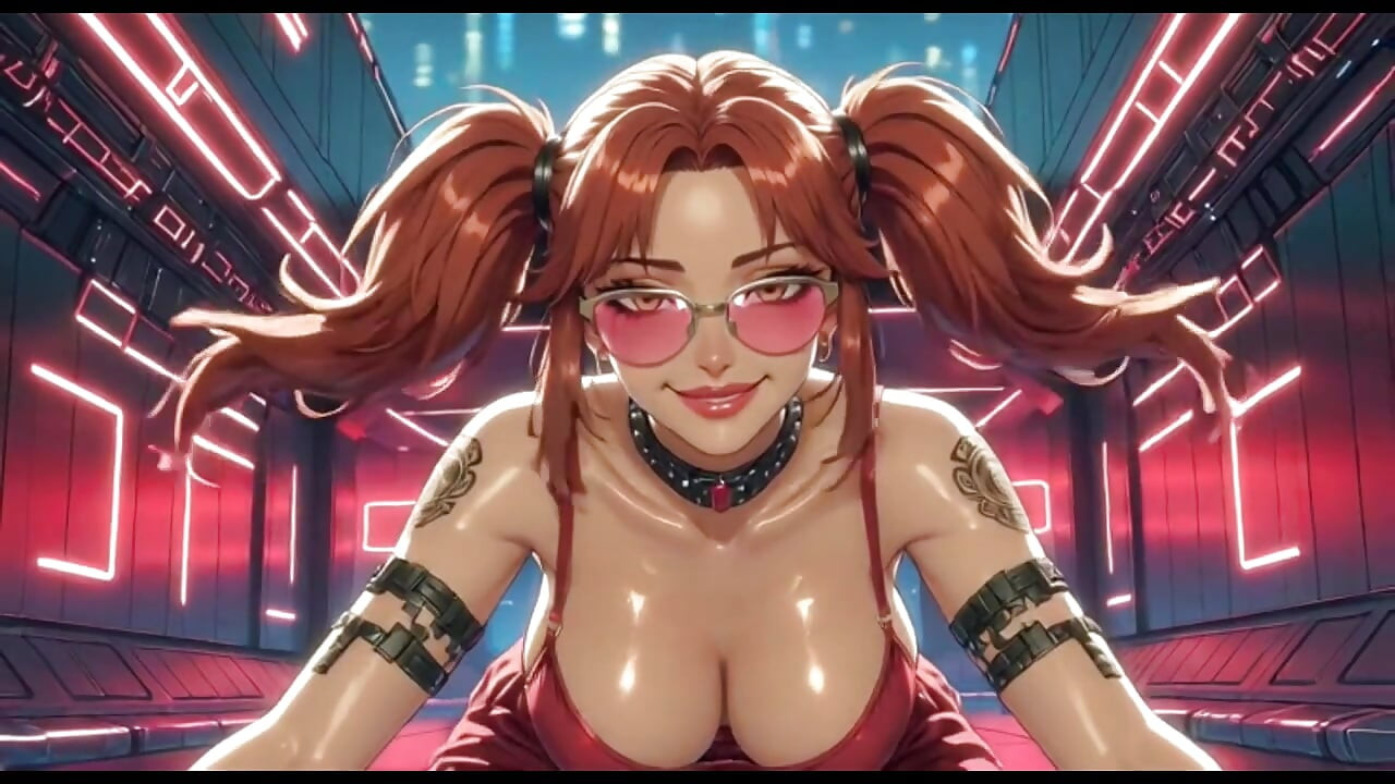 只是一部与性感女人的漂亮视频, Ai动画