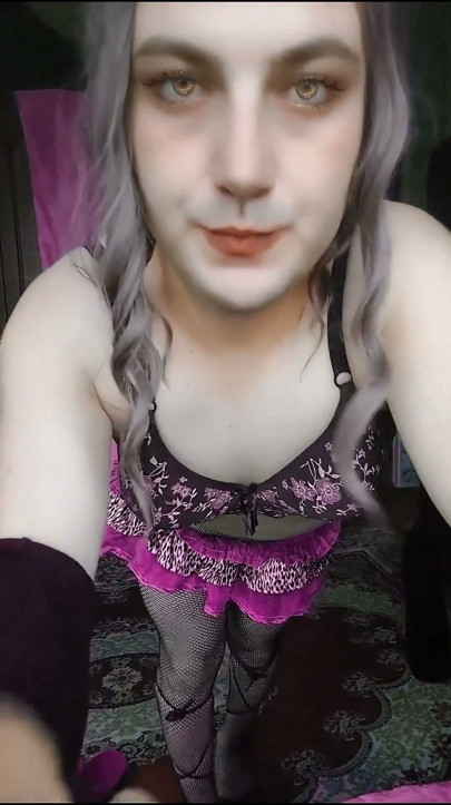 Boy Boobs Natural Sissy Crossdresser Lady Boy White Skin Big Ass Smooth Body | Clip 1