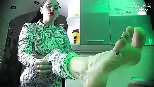 Mesmerized & drained by my perfect feet