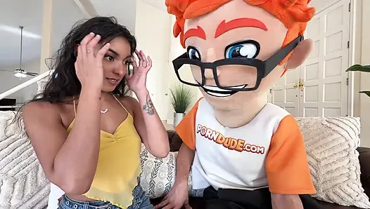 I Watched Small Tits Claire Black Bounce Naked on My Cock in PornDudeCasting