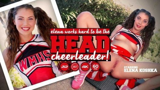 Elena arbeitet hart, um die Cheerleaderin zu werden