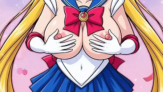 Pelaut moon menggoyangkan memek botaknya yang sempit