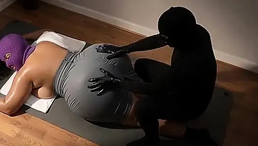 "Sister In Law BBW Secret Oil Massage - Face Down Ass Worship"