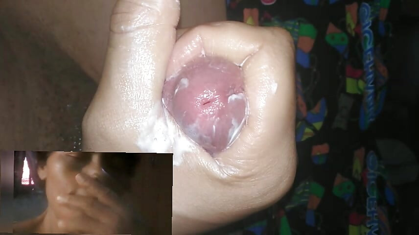 Wife Masturbates for Husband on a video call