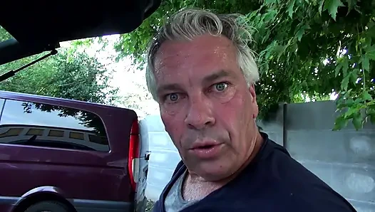 Sexy MILF with big ass gets fucked in the car and outdoor