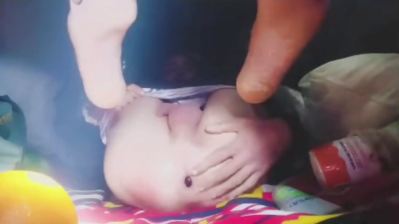 A Young Man Stuffs a Crystal Ball and an Orange up His Tight Ass.