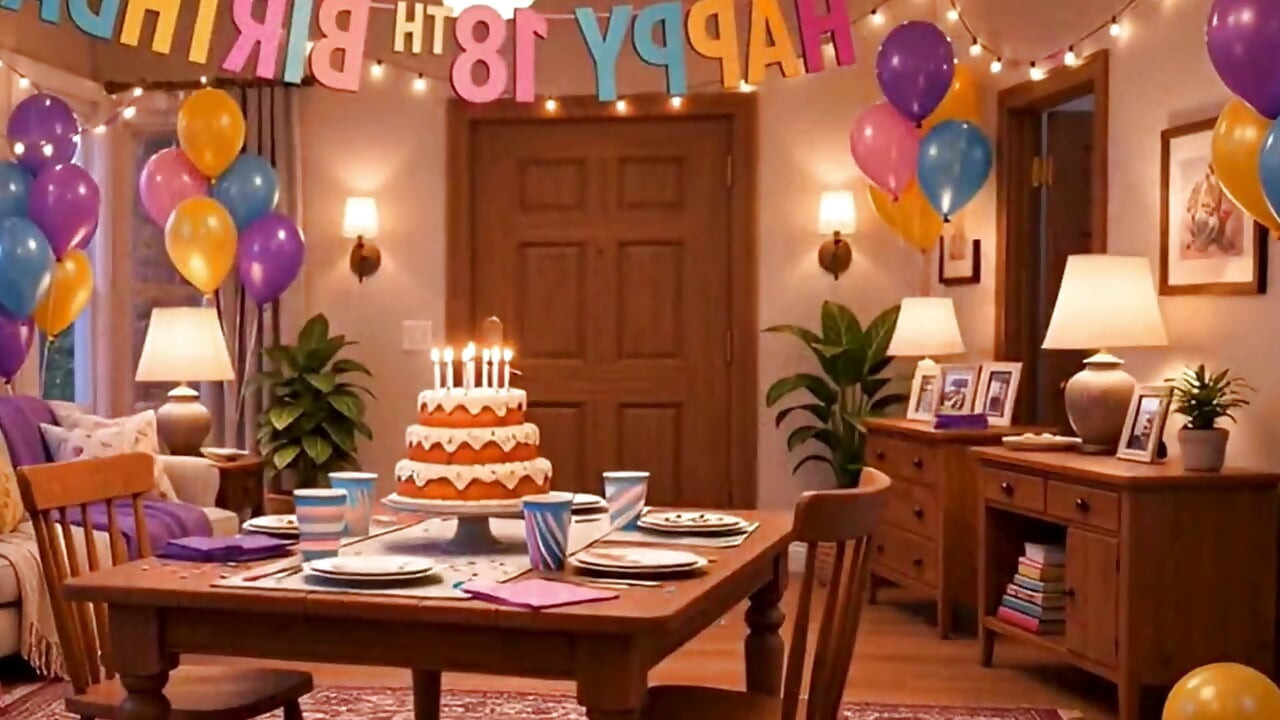 18살 생일과 첫 섹스를 축하하며 (AI 생성)