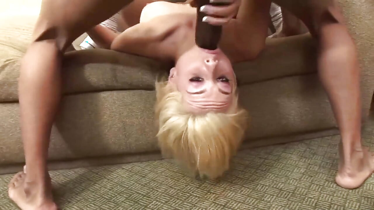 A black guy with a huge cock fucks two teen girls