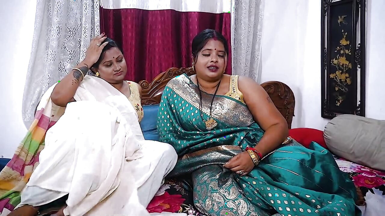 2 bhabhiyo ko ek sath choda threesome hardcore action sex