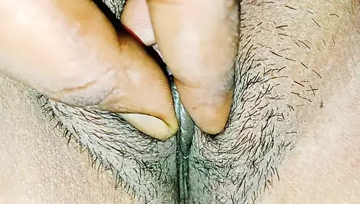 Bangladeshi Bangali Bhabi - Fingering my super close-up pussy and squirting out pussy juice.🫦