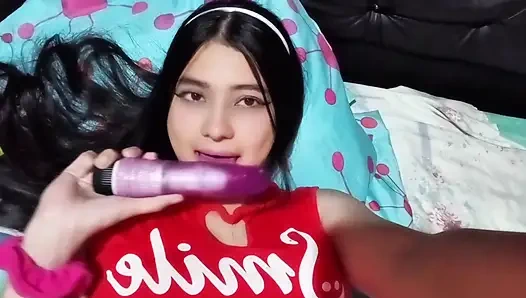 Aktris bokep lagi asik panggilan video sama penggemarnya dari kolombia