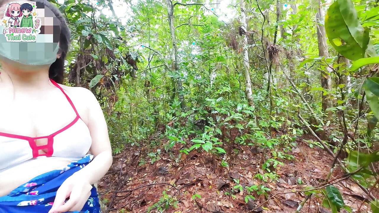 Thai girls dressed in cosplay go to each other in the deep forest. Thai Voice