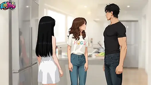 I Fucked My Girlfriend's Stepsister (19) While She Was Watching Hentai Anime