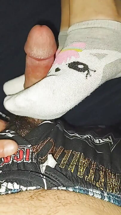 淫荡的娇小独角兽脚踝袜袜袜射精
