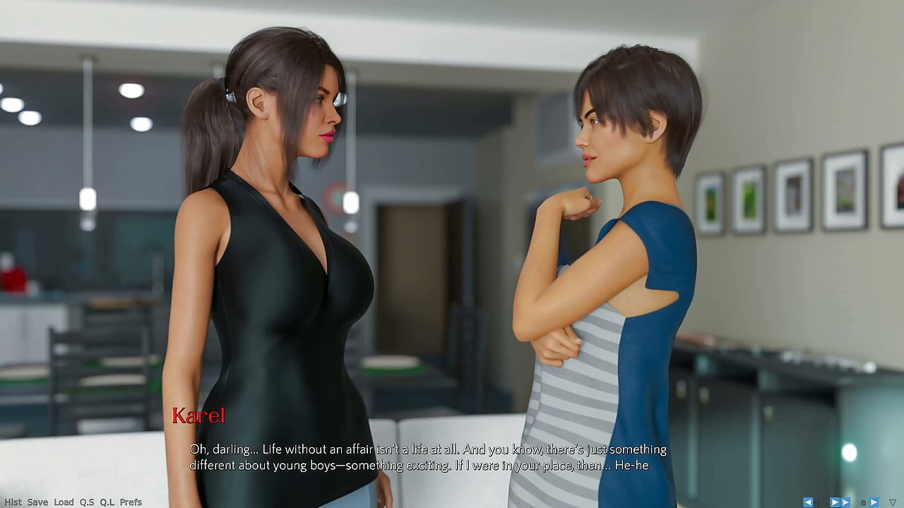 Being a Wife (v1.220p) - P6 - the Slutty Wife Awakens in Her - the Moment Her Husband Leaves the House for a Business Trip
