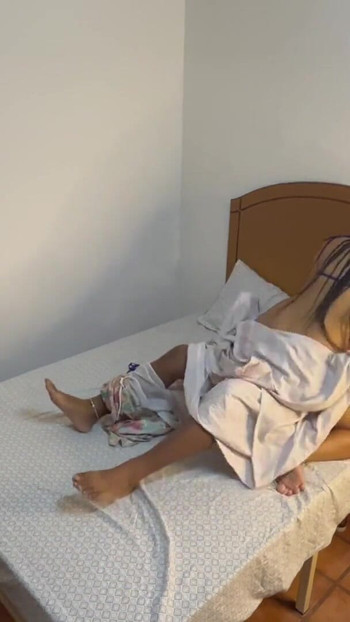 Memorable moment from "Behind the scenes. Stepmom fucks her stepson while his girlfriend is in the living room"