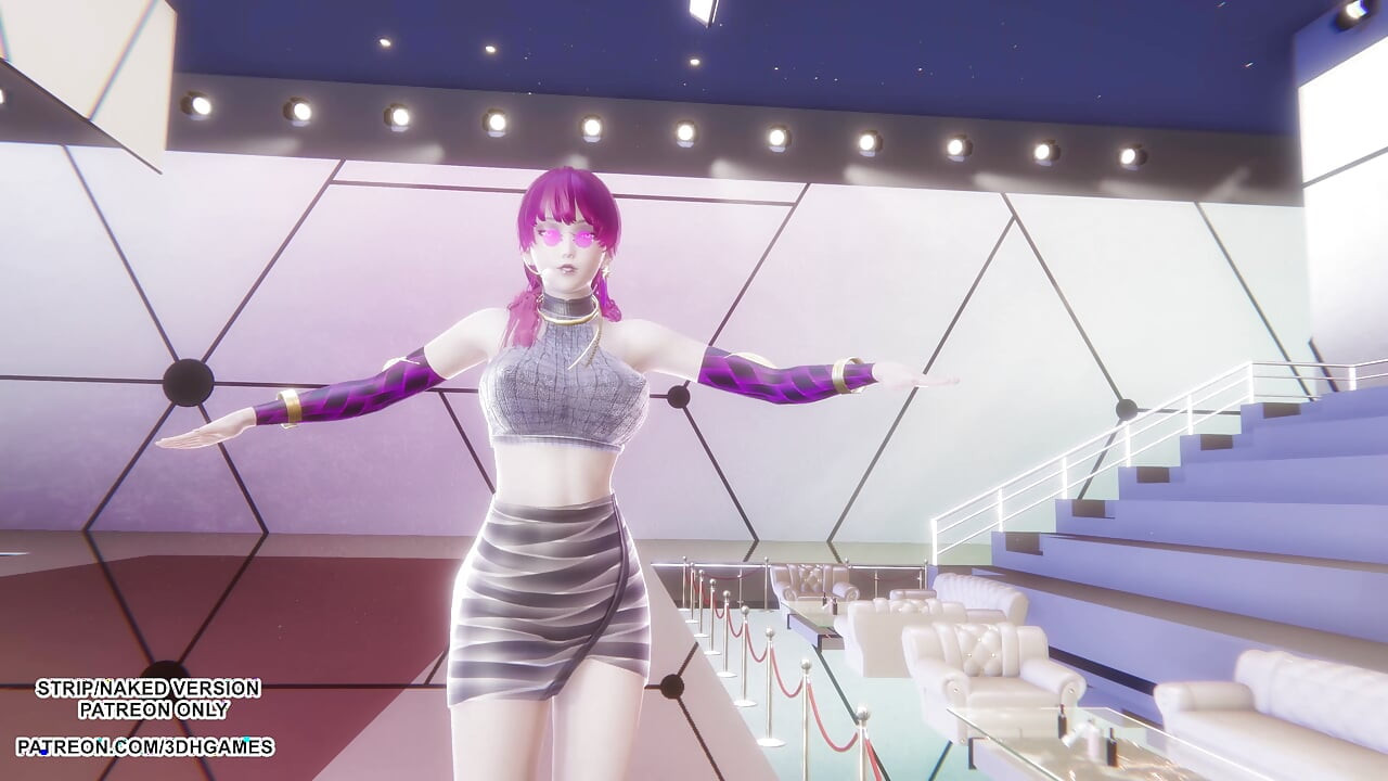 MMD MAMAMOO - Starry Night Evelynn Sexy Kpop Dance League of Legends Hentai Uncensored 4K 60FPS